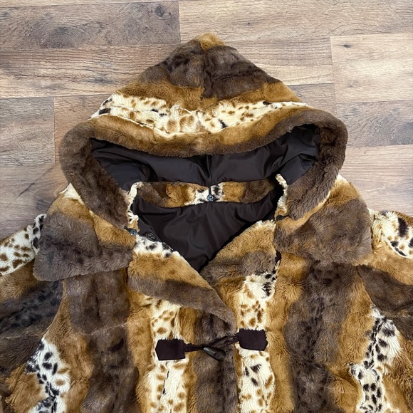 Dennis Basso | Faux Fur Reversible Toggle Coat - Picture 5 of 10